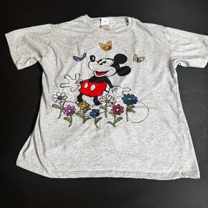 Old Navy Disney Mickey Mouse Graphic Tee Gray Size L